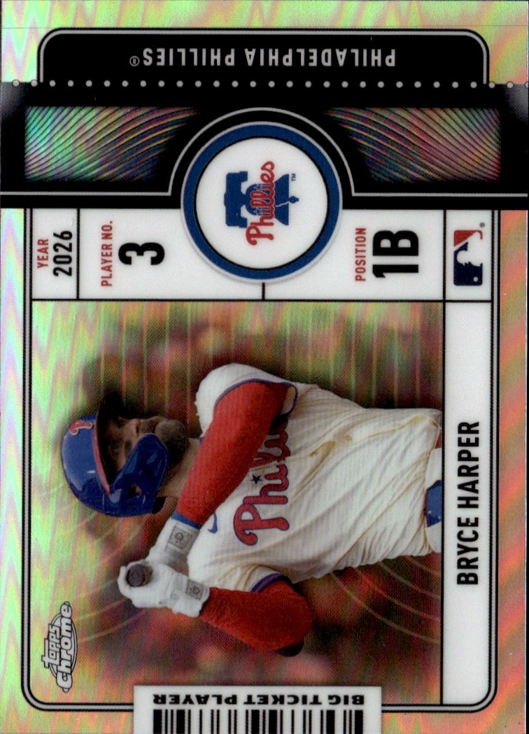 2026 Topps Chrome Bryce Harper graded slab