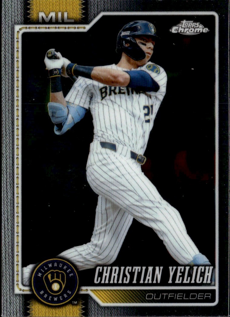 2026 Topps Chrome Christian Yelich graded slab