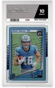 2025 DONRUSS OPTIC #219 ISAAC TESLAA MPE 10 GEM/MT — graded card up for auction