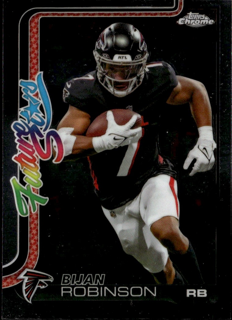 2025 Topps Chrome Bijan Robinson graded slab