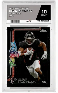 2025 TOPPS CHROME FUTURE STARS #FS-9 BIJAN ROBINSON MPE 10 GEM/MT — graded card up for auction