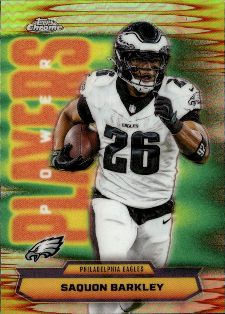 2025 Topps Chrome Saquon Barkley graded slab