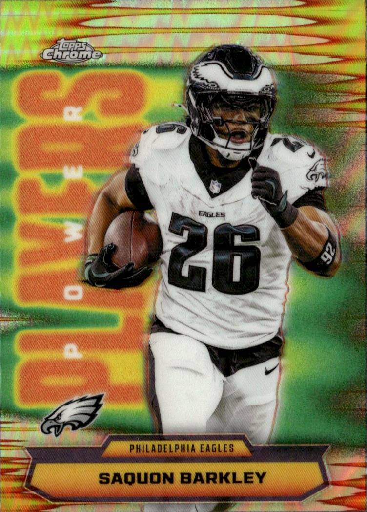 2025 Topps Chrome Saquon Barkley graded slab