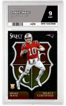 2024 SELECT CERTIFIED ROOKIES #3 DRAKE MAYE MPE 9 MINT — graded card up for auction