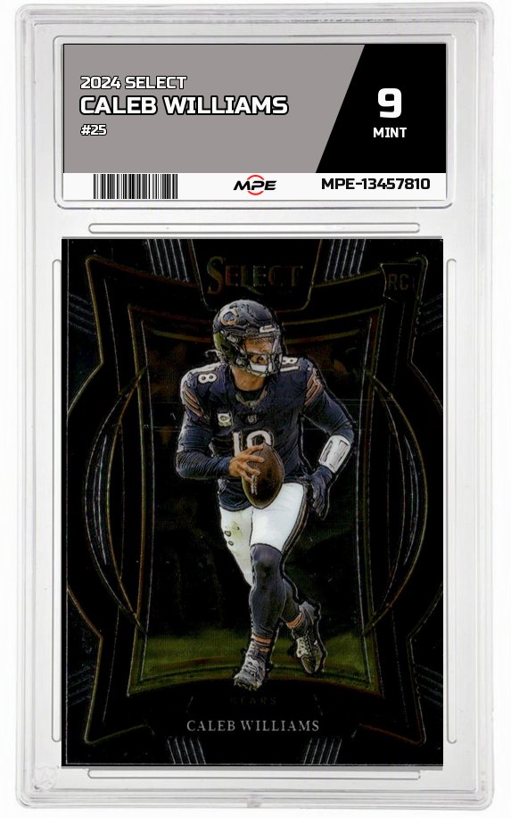 2024 SELECT #25 CALEB WILLIAMS MPE 9 MINT — graded card auctioned from the MPE vault