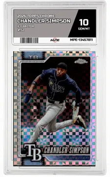 2026 TOPPS CHROME X-FRACTOR #152 CHANDLER SIMPSON MPE 10 GEM/MT — graded card up for auction