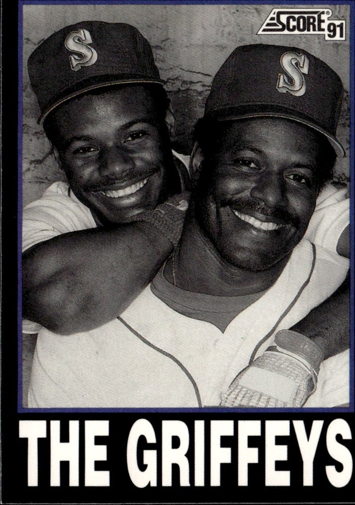 1991 Score The Griffeys graded slab