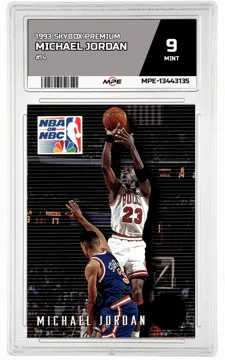 1993 SKYBOX PREMIUM #14 MICHAEL JORDAN MPE 9 MINT — graded card up for auction