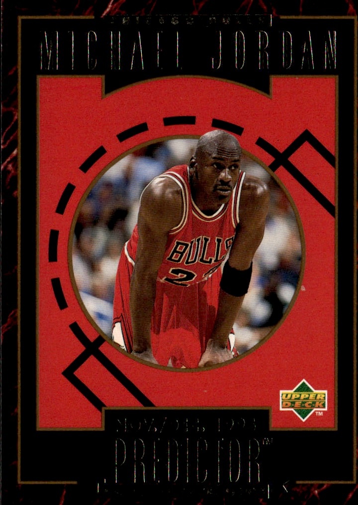1995 U.D. Predictor Michael Jordan graded slab