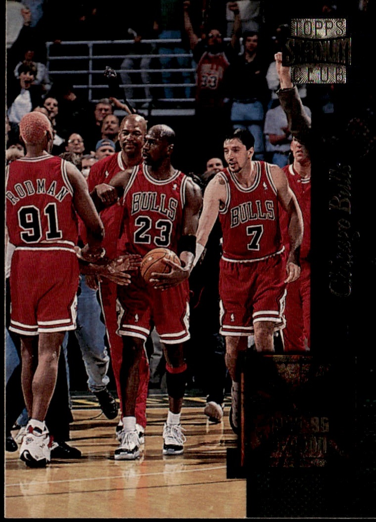 1996 Stadium Club D. Rodman/ M. Jordan graded slab