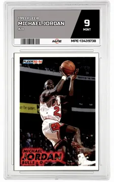 1993 FLEER #28 MICHAEL JORDAN MPE 9 MINT — graded card up for auction