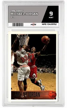 1996 TOPPS #139 MICHAEL JORDAN MPE 9 MINT — graded card up for auction