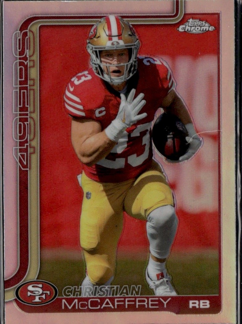 2025 Topps Chrome Christian McCaffrey graded slab