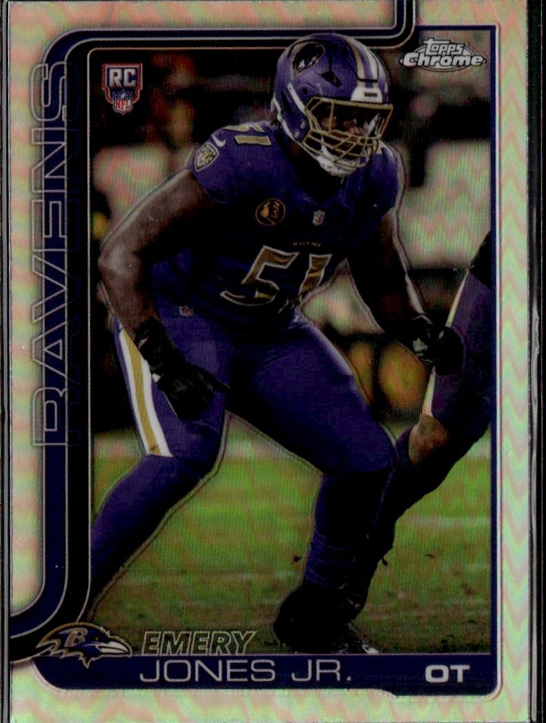 2025 Topps Chrome Emery Jones Jr. graded slab
