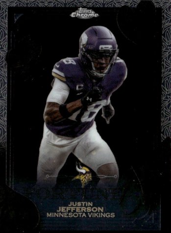 2024 Topps Chrome Justin Jefferson graded slab