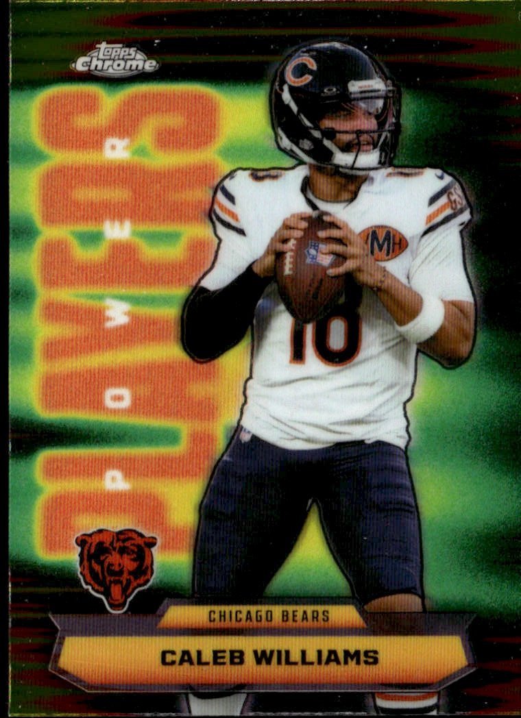 2025 Topps Chrome Caleb Williams graded slab