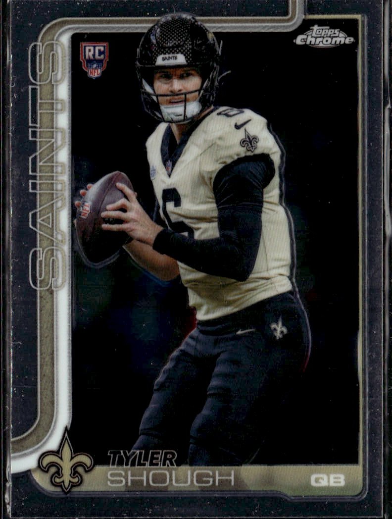 2025 Topps Chrome Tyler Shough graded slab