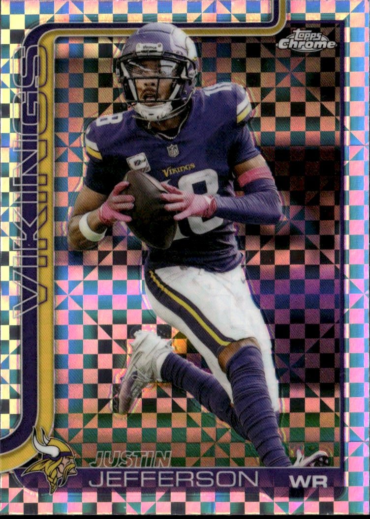 2025 Topps Chrome Justin Jefferson graded slab