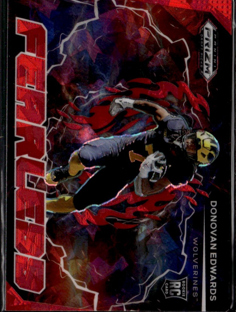 2025 Prizm Draft Picks Donovan Edwards graded slab