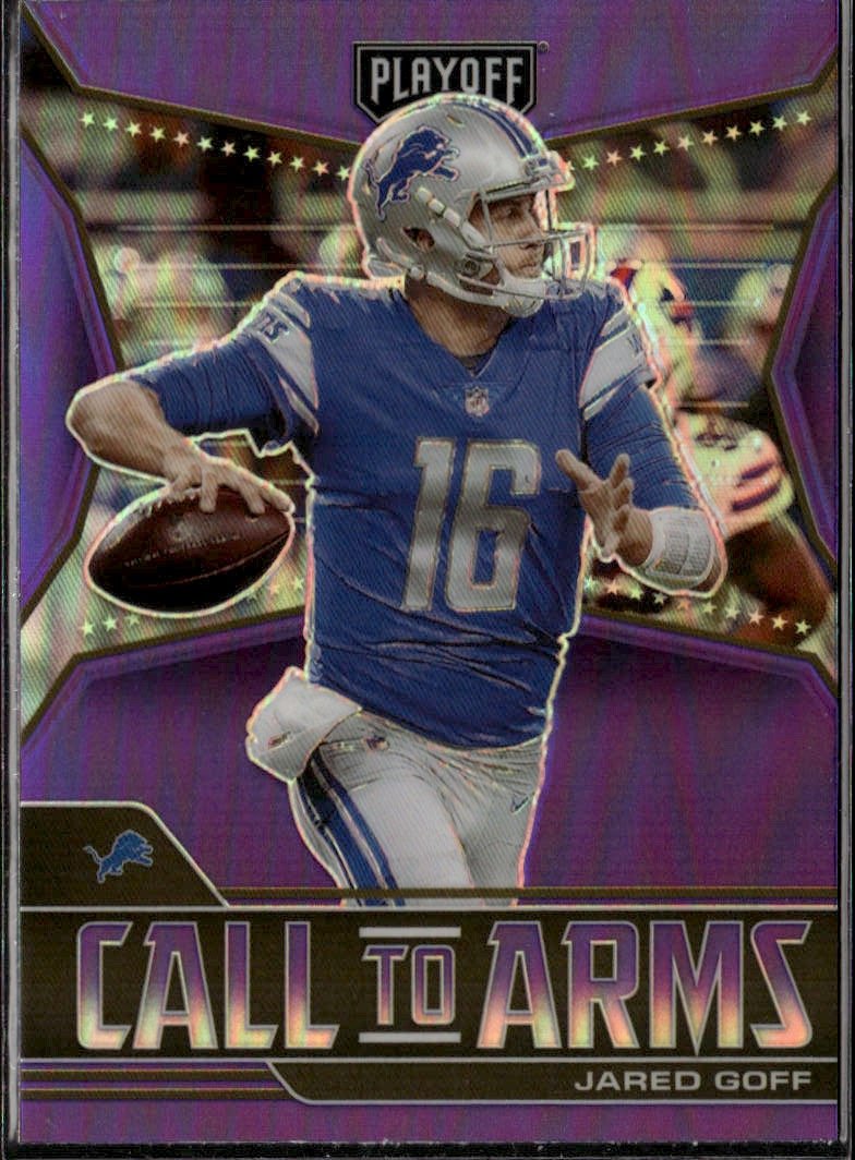 2021 Playoff Jared Goff graded slab