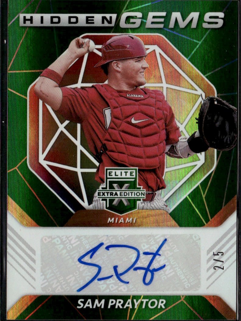 2021 Elite Extra Edition Sam Praytor graded slab