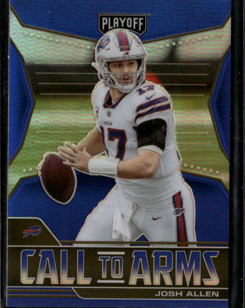 2021 Playoff Josh Allen graded slab