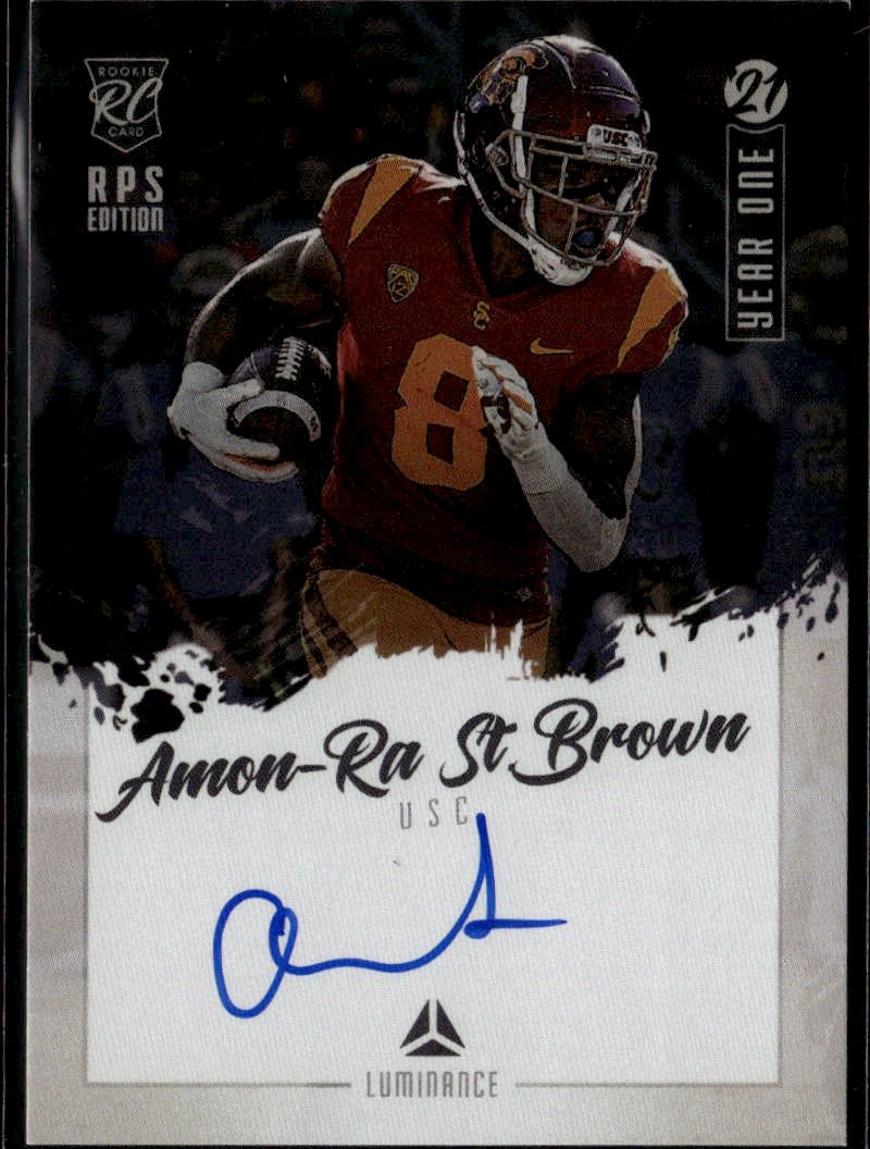 2021 Luminance Amon-Ra St Brown graded slab