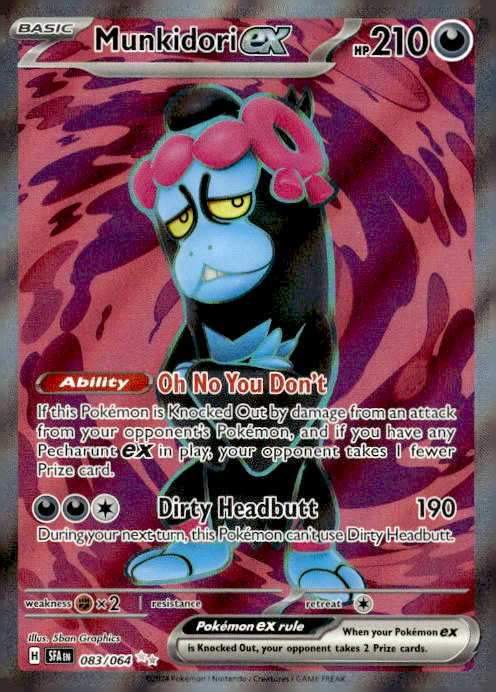 2024 Pokemon Sfa Munkidori Ex graded slab