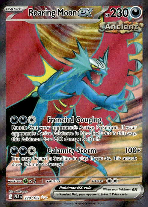 2023 Pokemon Par Roaring Moon Ex graded slab