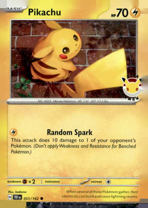 2026 Pokemon Tef Pikachu graded slab