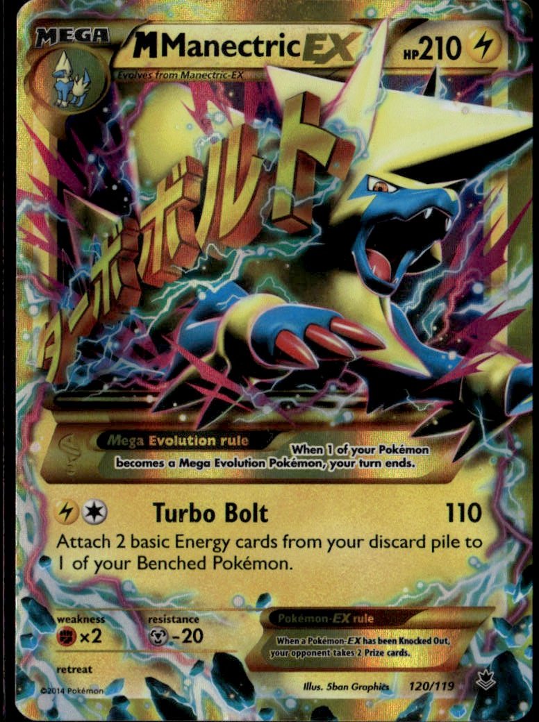 2014 Pokemon Xy M Manectric Ex graded slab