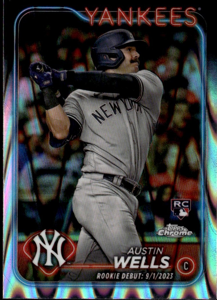 2024 Topps Chrome Update Austin Wells graded slab