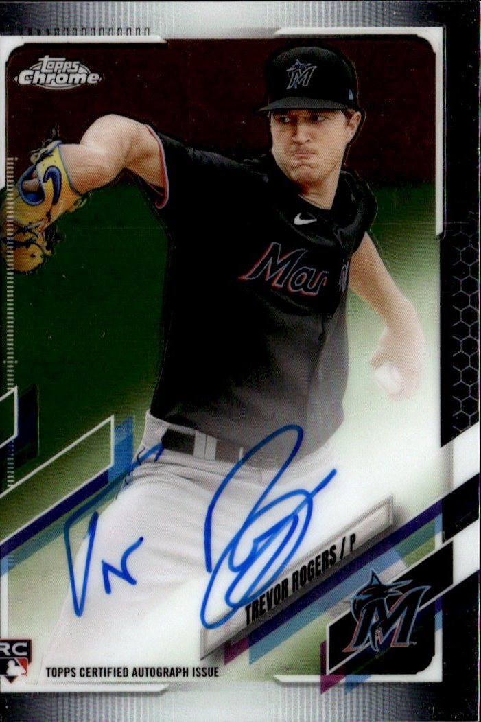 2021 Topps Chrome Trevor Rogers graded slab