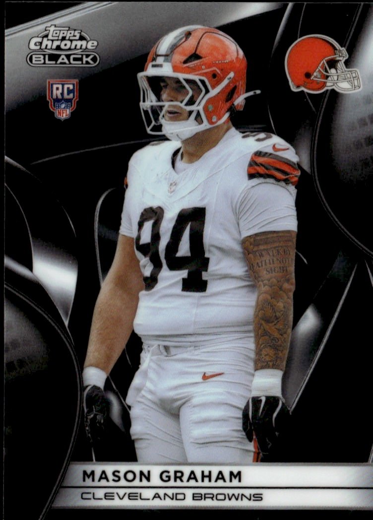 2025 Topps Chrome Black Mason Graham graded slab