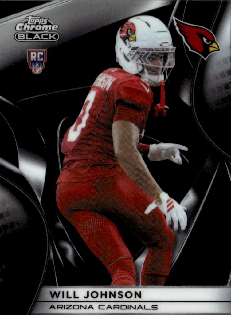 2025 Topps Chrome Black Will Johnson graded slab