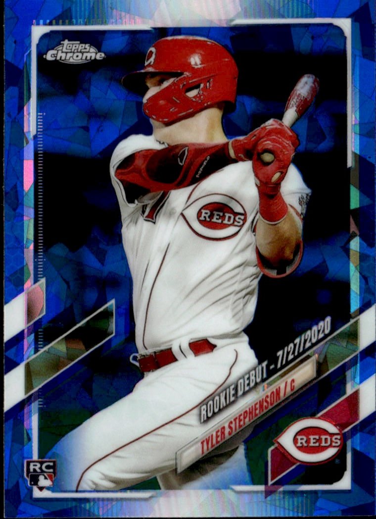 2021 Topps Chrome Sapphire Tyler Stephenson graded slab
