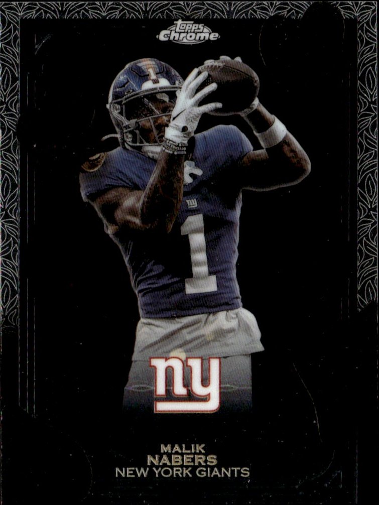 2025 Topps Chrome Malik Nabers graded slab