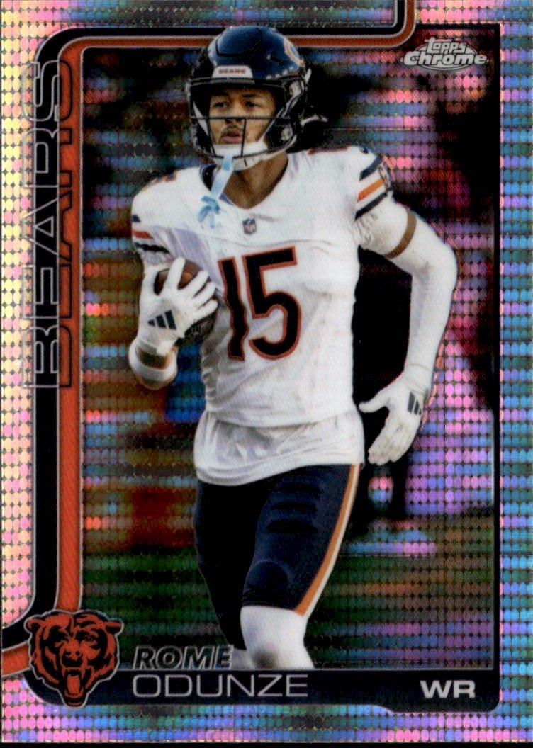 2025 Topps Chrome Rome Odunze graded slab