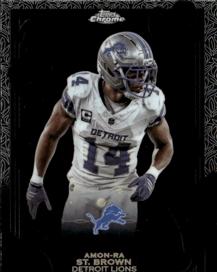 2025 Topps Chrome Amon-Ra St. Brown graded slab