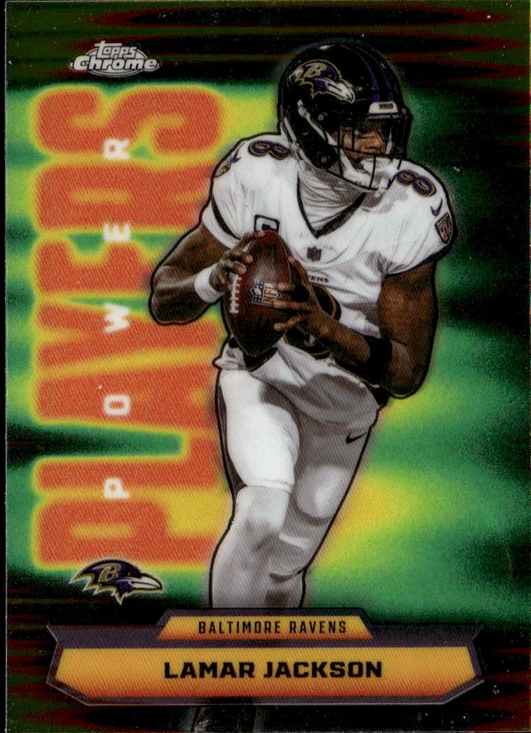 2025 Topps Chrome Lamar Jackson graded slab