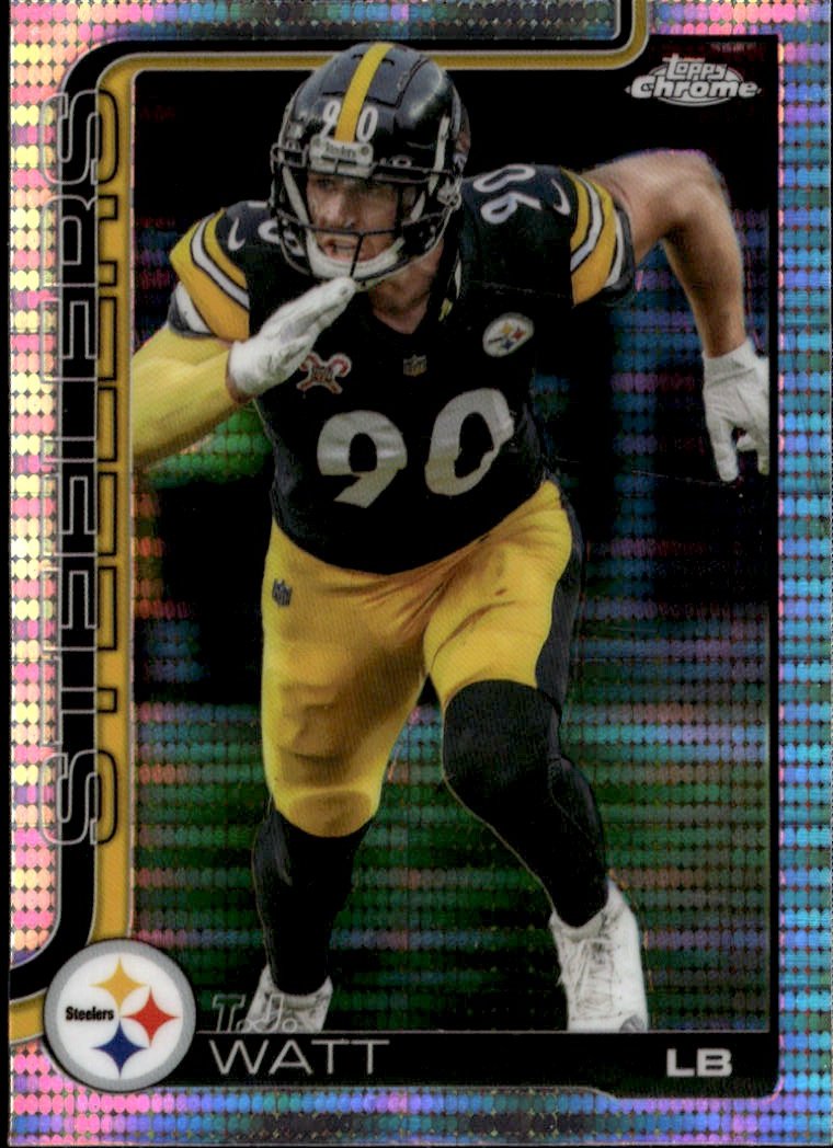 2025 Topps Chrome T.J. Watt graded slab