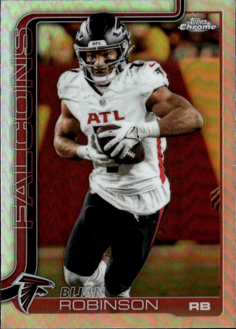 2025 Topps Chrome Bijan Robinson graded slab