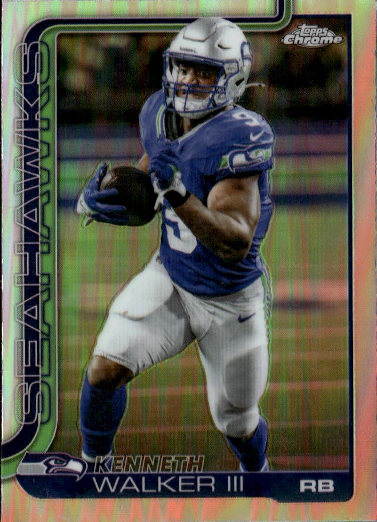 2025 Topps Chrome Kenneth Walker III graded slab
