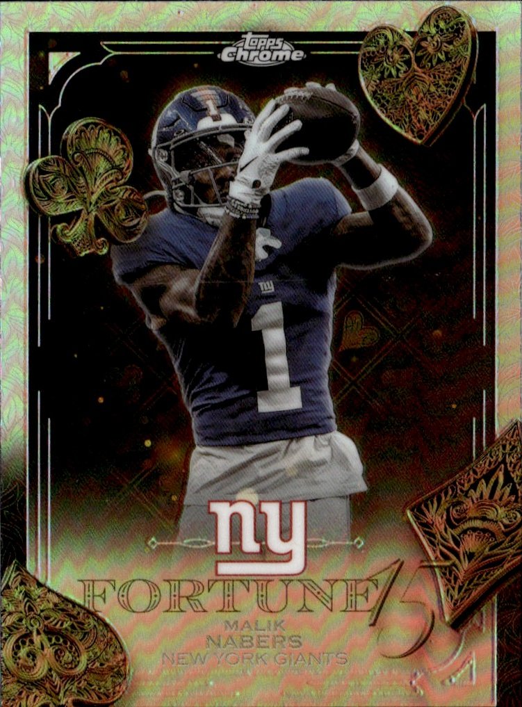 2025 Topps Chrome Malik Nabers graded slab