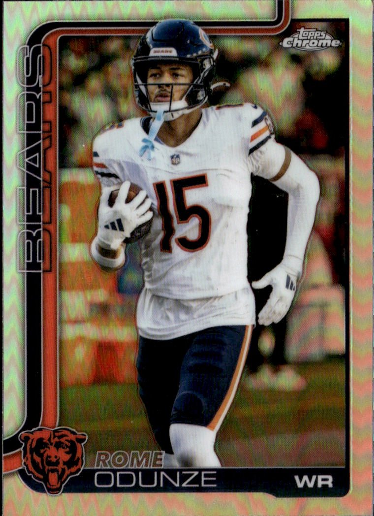 2025 Topps Chrome Rome Odunze graded slab