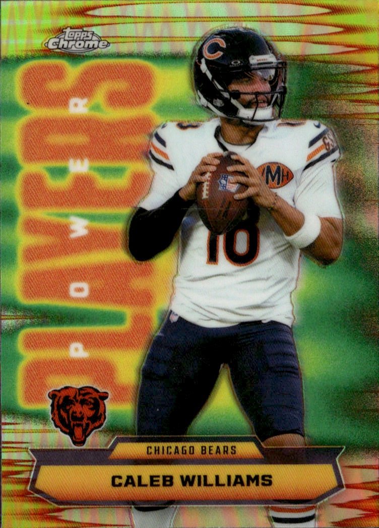 2025 Topps Chrome Caleb Williams graded slab