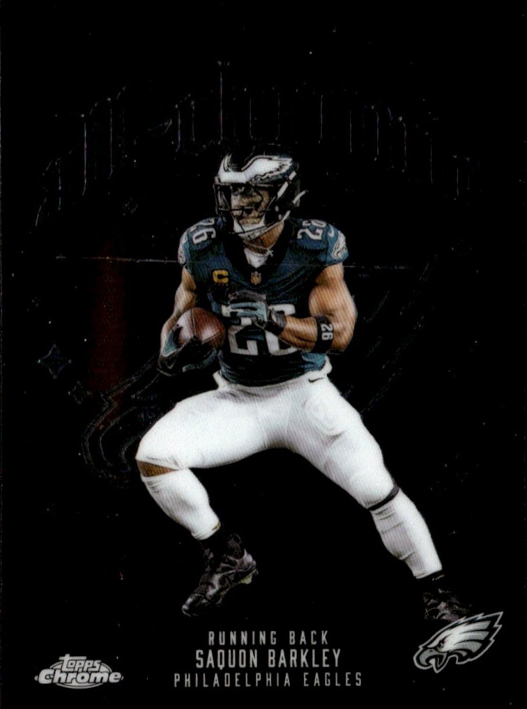 2025 TOPPS CHROME SAQUON BARKLEY graded slab