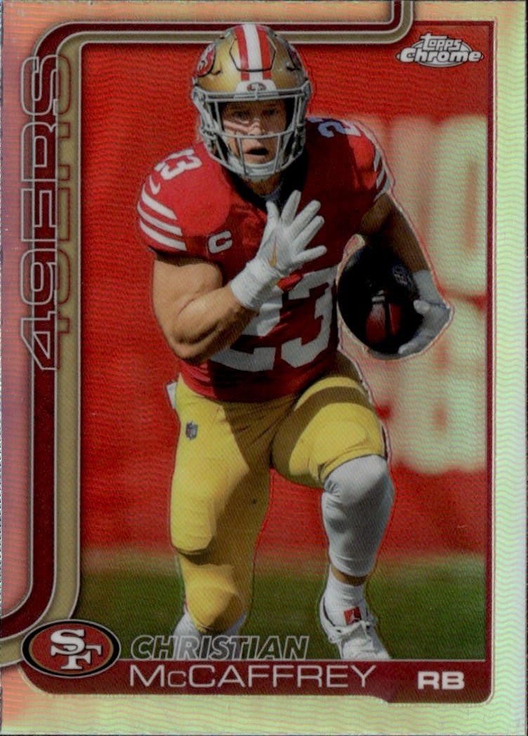 2025 Topps Chrome Christian McCaffrey graded slab