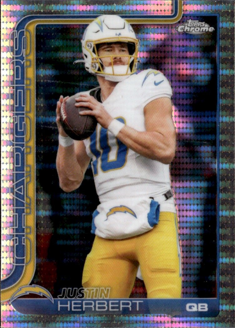 2025 Topps Chrome Justin Herbert graded slab