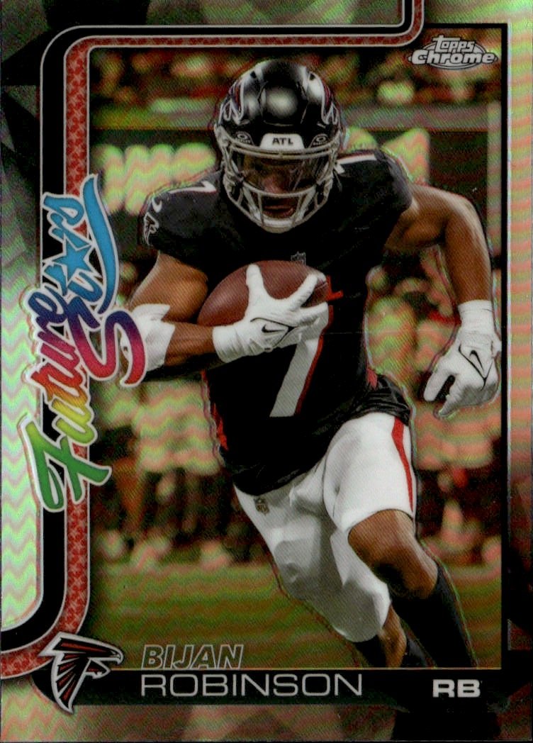 2025 Topps Chrome Bijan Robinson graded slab